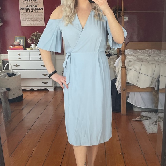 Topshop Wrap Midi Dress - Picture 8 of 8